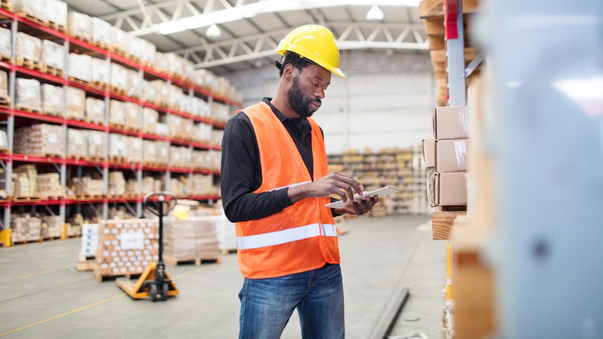 worker in warehouse